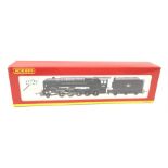 Hornby R2105D BR 2-10-0 Class 9F tender locomotive '92156'. Appears G with glue repair, boxed.