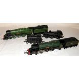 Hornby and Triang Hornby, 4 x Locomotives - R855 Class A3 4-6-2 Flying Scotsman, R53/R31 BR 4-6-2 '