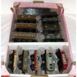 HORNBY, MILBRO and LIMA 3 x 4 Wheel Coaches and 10 x Wagons - Hornby No 1 LNER Teak 4 Wheel Coach