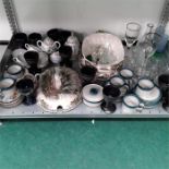 A collection of china and glass.