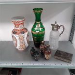 A quantity of china, cloisonne, glass, box etc.