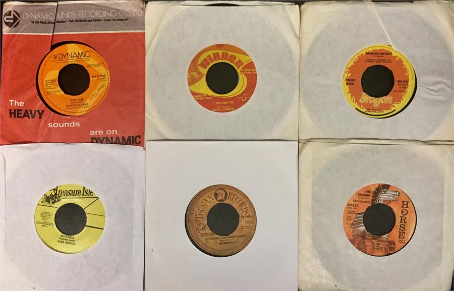 Various Reggae Vinyl 45rpm Singles. 15 in total here with artists - Baba Brooks - Lloyd Charmers - - Image 2 of 2