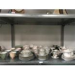 A large selection of teaware including Noritake, Royal Albert, Minton, etc.