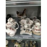 A Royal Albert floral pattern teaset and other china