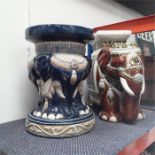 Two elephant planters.