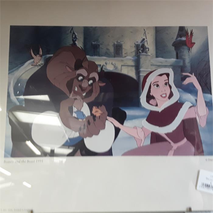 Various Disney prints, Bambi, Jungle book, Beauty and the Beast together with various Winnie the
