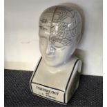 A phrenology bust.