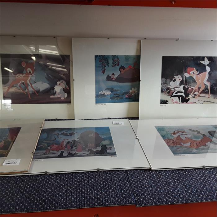 Various Disney prints, Bambi, Jungle book, Beauty and the Beast together with various Winnie the - Image 3 of 3