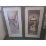 A pair of framed furnishing photographs of images of Spain by Alan Blanten.