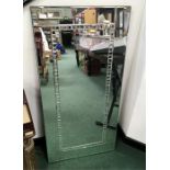 A large mirror.