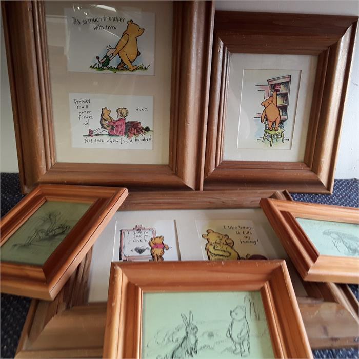 Various Disney prints, Bambi, Jungle book, Beauty and the Beast together with various Winnie the - Image 2 of 3