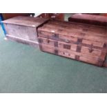 Two wooden storage boxes.