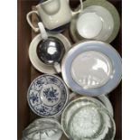 A selection of china and glassware, including Royal Doulton Sonnet.