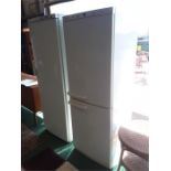 A Bosch upright fridge freezer.