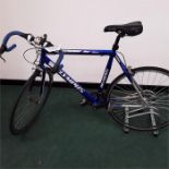 An Olympus road bike. 21 speed with some changes made to the handlebar and gears. Some corrosion and