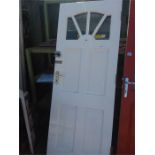 An exterior glazed door.