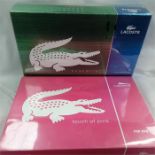 Lacoste perfume sets touch of pink for her body lotion 100ml and eau de toilette spray 50ml and a