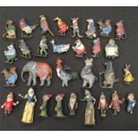 Quantity of Britains Cadbury Cococubs, c.1930's, includes Peter Pig, Granny Owl, Nutty Squirrel