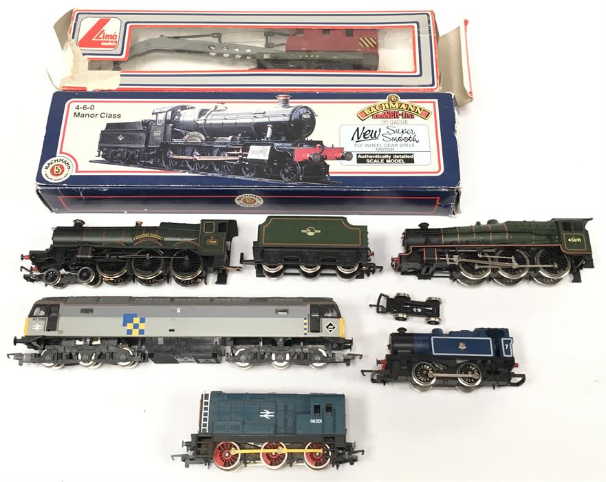 Bachman 31-301 4-6-0 Manor Class 'Dinmore Manor' (boxed), together with five unboxed Hornby
