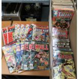 Quantity of Marvel, DC and other comics. Some duplicates, conditions vary. (110 approx.)
