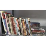 Quantity of railway reference books, Ian Allan and others. Together with 17 x railway DVD's. (50