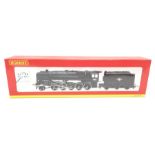 Hornby R2105A BR 2-10-0 Class 9F locomotive '92108'. Appears VG with accessory pack and boxed.