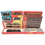 Five Hornby and Airfix locomotives: R2670 Railroad Train Pack; R3297X LMS 0-6-0T Class 3F '16440';