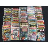 Quantity of Marvel comics c.1960's/70's, includes Thor, Iron Man, Man-Wolf and Tarzan. Some