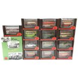 14 x EFE Exclusive First Editions 1/76 scale buses, includes #99910 Leyland PD2 Highbridge Bedford