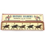 Britains No.115 Egyptian Cavalry Set, comprising: Mounted Officer with Extended Sabre Arm; 4 x