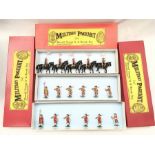 Three Jacklex (England) Military Pageant sets: North West Mounted Police with Helmets and Lances (