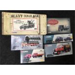 Five Corgi Heavy Haulage and one Corgi Vintage Glory of Steam diecast models. Appear overall E-M and