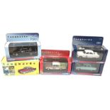 Five Corgi/ Lledo Vanguards models, includes VA06410 Vauxhall Cresta Rallye Monte Carlo. E-M and