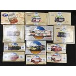 12 x Corgi Classics bus models, includes #97065 Stagecoach Set. Appear E-M and boxed.