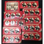 11 x Britains Metal Models soldier sets in red window boxes. Appear VG-E (some duplicates, light