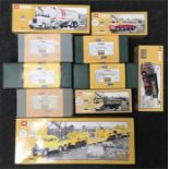 Ten Corgi Building Britain diecast models, includes #17702 Wimpey Scammell Constructor (x2) and 24