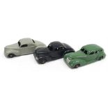 Three Dinky 39 series American cars: 39f Studebaker State Commander in dark blue (G/VG, some minor