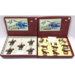 Two HM Of Great Britain Artillery Range sets: FD10 Royal Horse Artillery Set 1 (one horse unattached