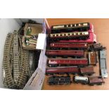 Hornby Dublo: 0-6-2 3R '69567' BR tank locomotive (G); boxed 4061 Open Corridor Coach (G); boxed