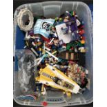 Quantity of assorted loose Lego and minifigures, includes Star Wars Anakin's Y-Wing Starfighter (