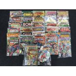 Quantity of Marvel comics c.1960's/70s, includes: Creatures On The Loose #10 with 1st King Kull