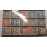 Gambia. 1938 - 46. S.G. 150 - 161 (No 156 1/-) Mounted Mint. CAT. £155.