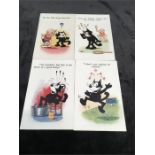 Four Felix the Cat postcards.