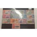 Cayman Islands. 1950. S.G. 135 - 147. Complete Mtd Mint Set. CAT. £80.