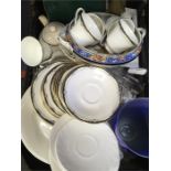 A quantity of china and glassware