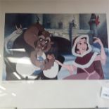Various Disney prints, Bambi, Jungle book, Beauty and the Beast together with various Winnie the