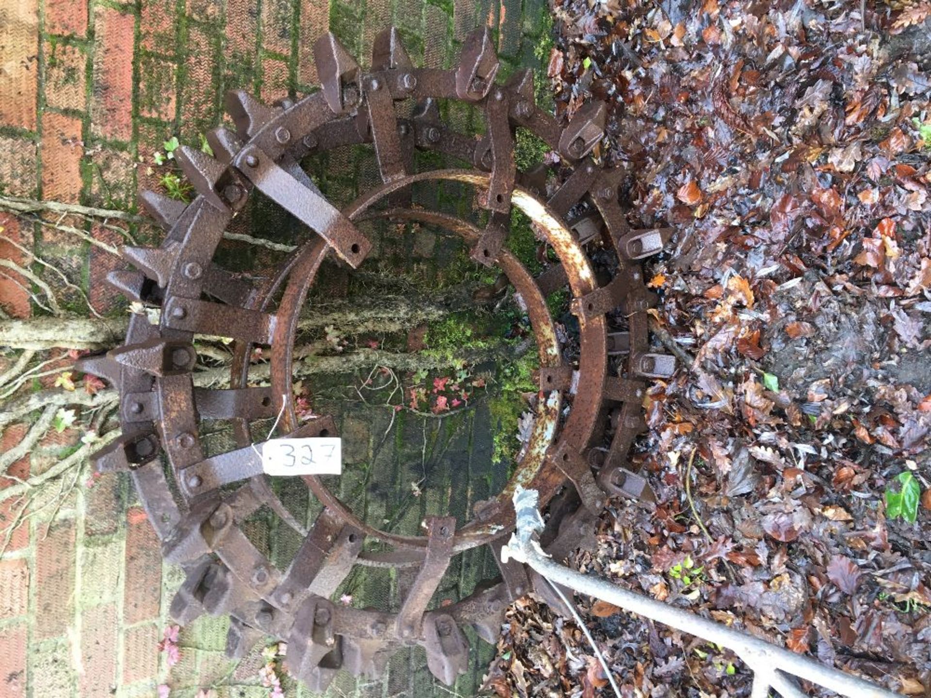 Pair of Metal Potato Wheels