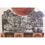 Jennifer Dickson, 'Ritual Procession', limited edition etching, 20 of 30, signed and dated '66 in