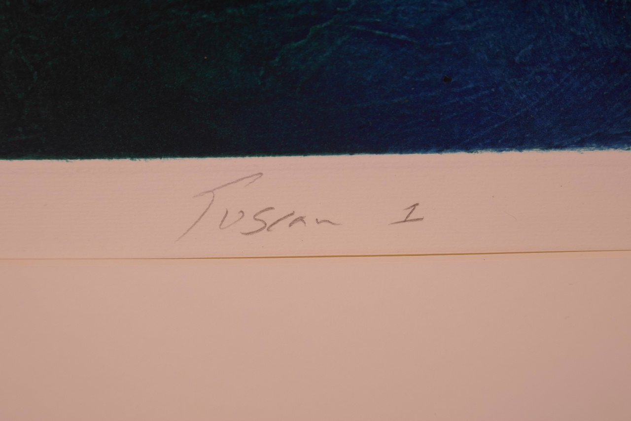 James Cox, 'Tuscan', carborundum etching, pencil signed, 39" x 27" - Image 4 of 5
