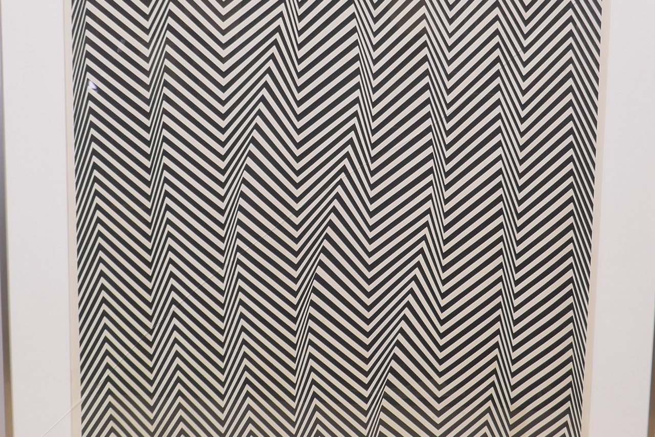 Bridget Riley, 'Descending', silkscreen print, 25" x 25"